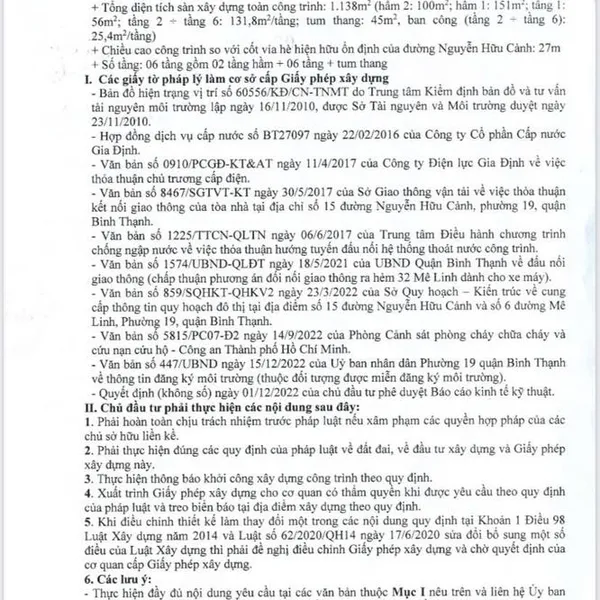 Bán đất 15&nbsp;Nguyễn Hữu Cảnh, P. Thạnh Mỹ Tây, Quận Bình Thạnh