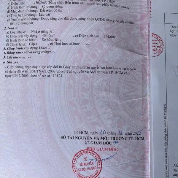 Bán toà nhà 452 Dương Quảng Hàm, P. An Nhơn, Quận Gò Vấp