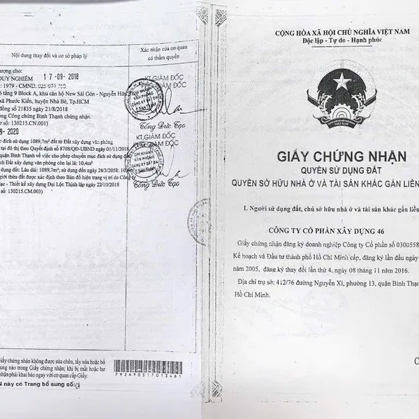 Bán nhà 215 Nguyễn Xí, P. Bình Lợi Trung, Quận&nbsp;Bình Thạnh