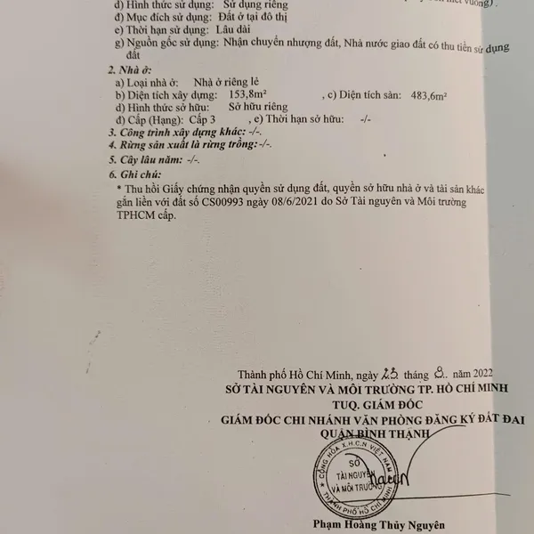 Bán nhà 311 đường D5,&nbsp;Phường Thạnh Mỹ Tây, Quận Bình Thạnh