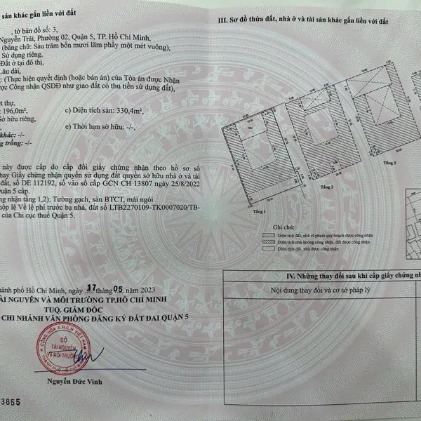 Bán nhà căn góc 53 Nguyễn Trãi, P2, Quận 5