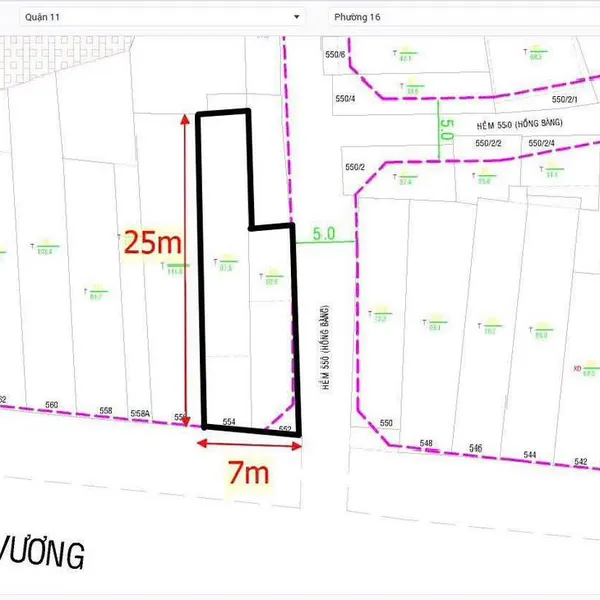 Bán toà nhà 552-554 Hồng Bàng, P16, Quận 11