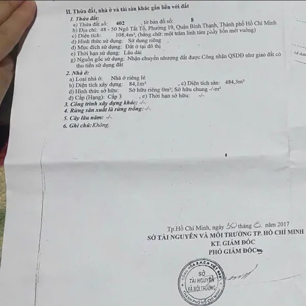 Bán nhà 48 - 50 Ngô Tất Tố, Phường 19, Quận Bình Thạnh