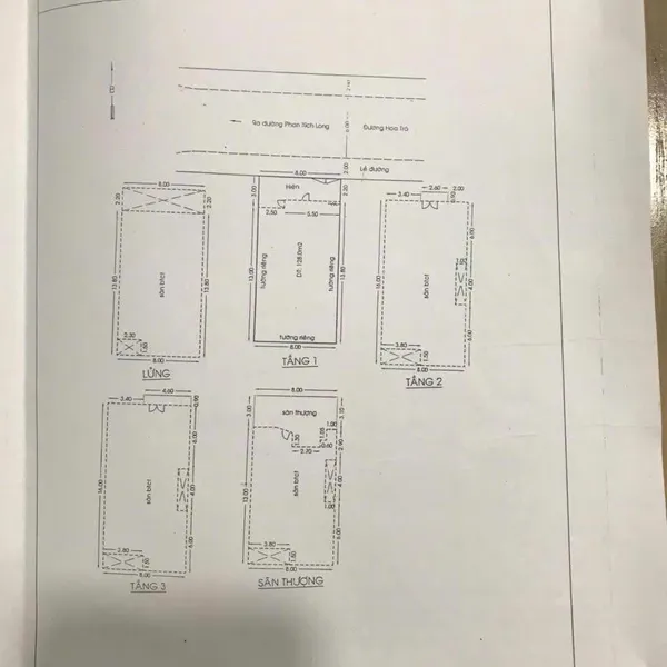 Bán nhà 8 - 10 Hoa Trà, P. Cầu Kiệu, Quận Phú Nhuận