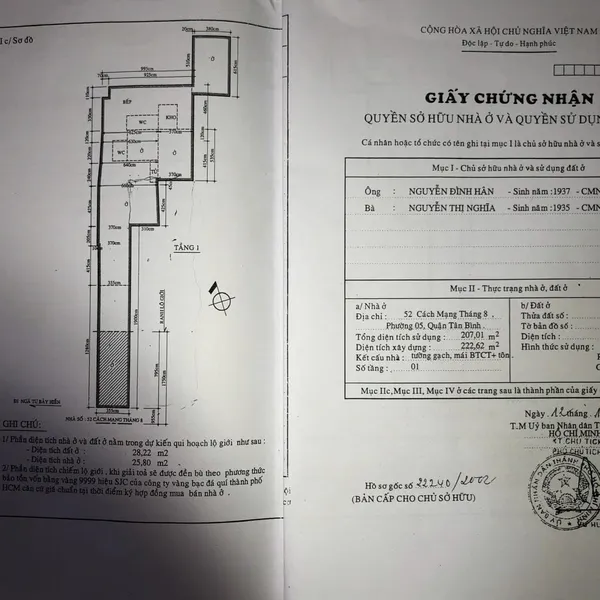 Bán nhà 708 - 710 - 712 CMT8, P. Tân Sơn Nhất, Quận Tân Bình