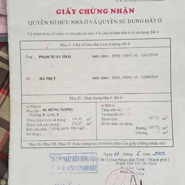 Bán nhà 84 Hùng Vương, P. An Đông, Quận 5