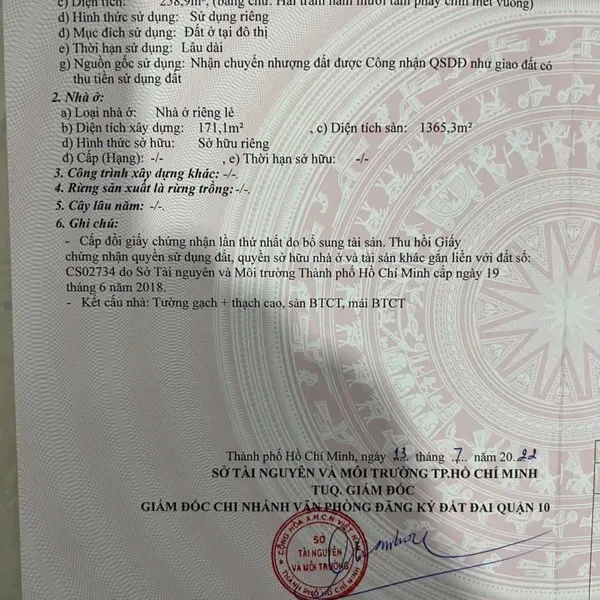 Bán toà nhà 14/12 Hoàng Dư Khương, P. Hoà Hưng, Quận 10