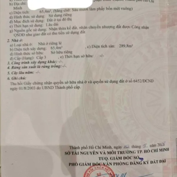 Bán nhà 126 - 128 Lê Văn Duyệt, P. Gia Định, Quận Bình Thạnh