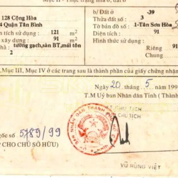 Bán nhà 128 - 130 Cộng Hòa, P. Tân Sơn Nhất, Quận Tân Bình