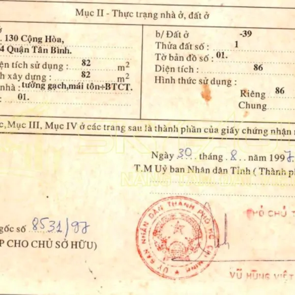 Bán nhà 128 - 130 Cộng Hòa, P. Tân Sơn Nhất, Quận Tân Bình