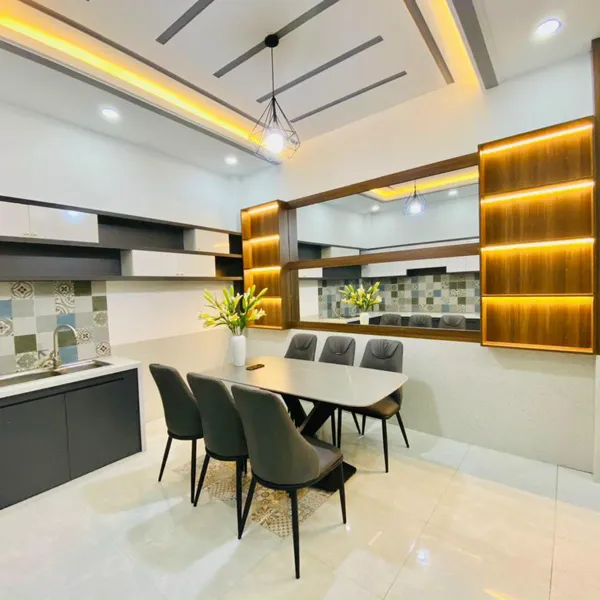 Nhà 4 tầng hẻm 391 Huỳnh Tấn Phát 4m x 13m