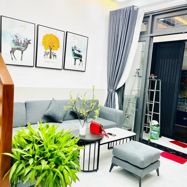 Nhà mới 2 tầng hẻm 502 Huỳnh Tấn Phát 4m x 14m