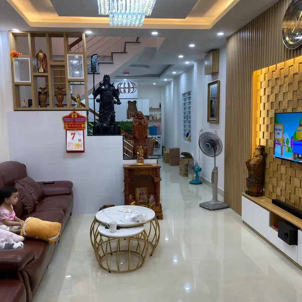 Nhà 2T hẻm 861 trần xuân soạn , 4m x 17m