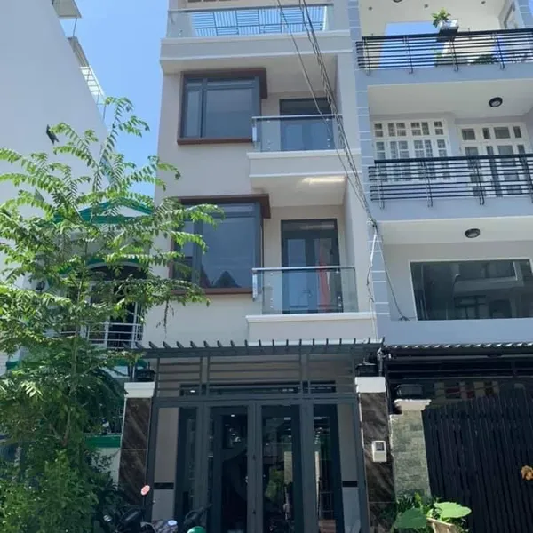 Nhà 4 tầng đường Số Tân Quy 4m x 20m