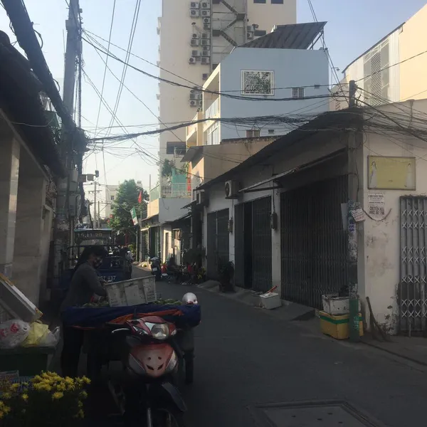 Nhà 3 tầng hẻm Nguyễn Thị Thập, Bình Thuận 4.5m x 34m