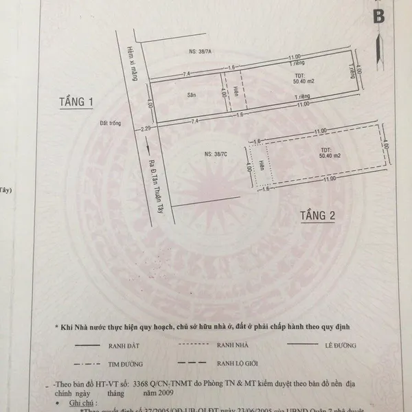 Nhà 2T hẻm tân thuận tây , 4m x 20m